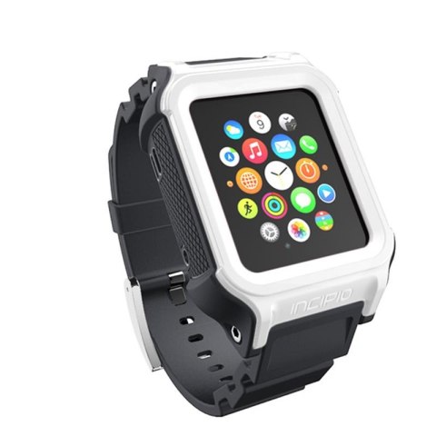 ND38_WBND-016-WHTGRY Incipio Octane Strap - Pancerny pasek do Apple Watch 38mm (biały/szary)