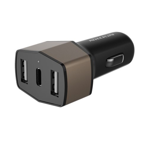 ND38_32W-GD Nillkin Celerity Car Charger - Ładowarka samochodowa 2x USB + USB-C 32W (Gold)