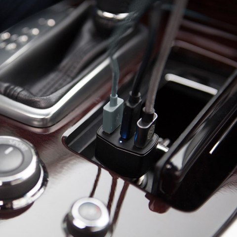 ND38_32W-SL Nillkin Celerity Car Charger - Ładowarka samochodowa 2x USB + USB-C 32W (Silver)