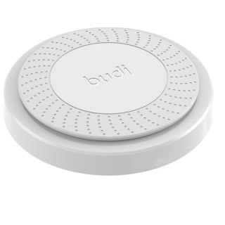 ND38_BDG3A3000W Budi - Ładowarka bezprzewodowa Qi 10W + wbudowany kabel (Biały)