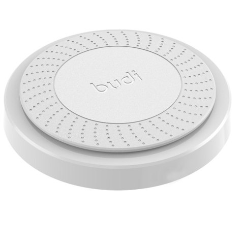 ND38_BDG3A3000W Budi - Ładowarka bezprzewodowa Qi 10W + wbudowany kabel (Biały)