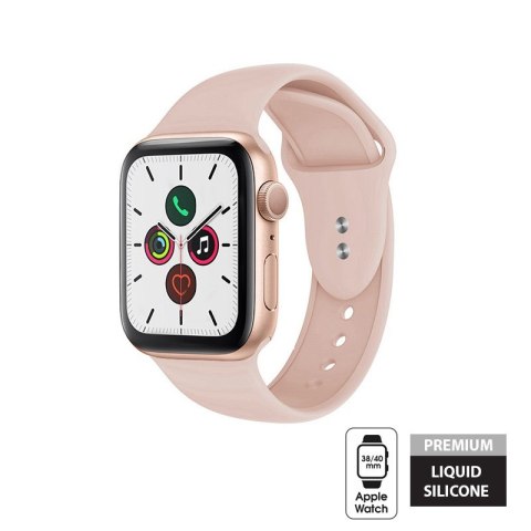 ND38_CRG-40LQB-PSN Crong Liquid Band - Pasek do Apple Watch 38/40 mm (piaskowy róż)