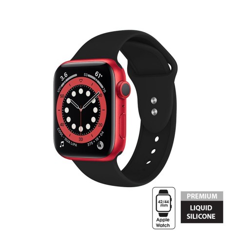 ND38_CRG-44LQB-BLK Crong Liquid Band - Pasek do Apple Watch 42/44 mm (czarny)