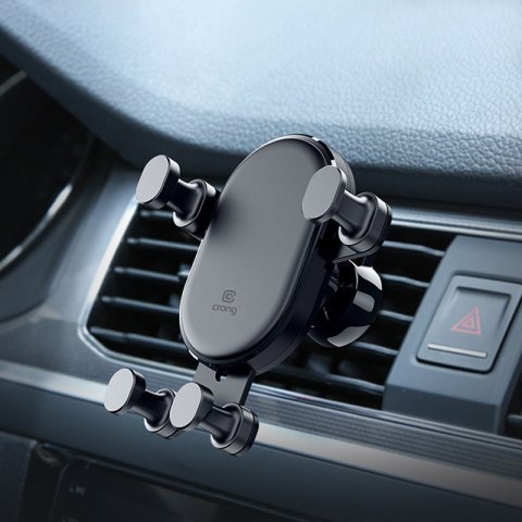 ND38_CRG-CH5-BLK Crong Gravity Auto-Lock Car Holder ? Uchwyt samochodowy grawitacyjny do telefonu 4 7?-6 5? (czarny)