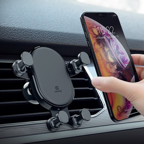 ND38_CRG-CH5-BLK Crong Gravity Auto-Lock Car Holder ? Uchwyt samochodowy grawitacyjny do telefonu 4 7?-6 5? (czarny)