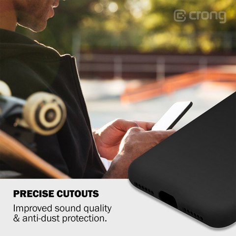 ND38_CRG-COLR-IP8-BLK Crong Color Cover - Etui iPhone SE 2020 / 8 / 7 (czarny)