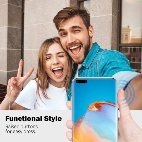 ND38_CRG-CRSLIM-HP40P-TRS Crong Crystal Slim Cover - Etui Huawei P40 Pro (przezroczysty)