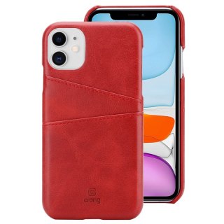 ND38_CRG-NTC-IPH11P-RED Crong Neat Cover - Etui iPhone 11 Pro z kieszeniami (czerwony)