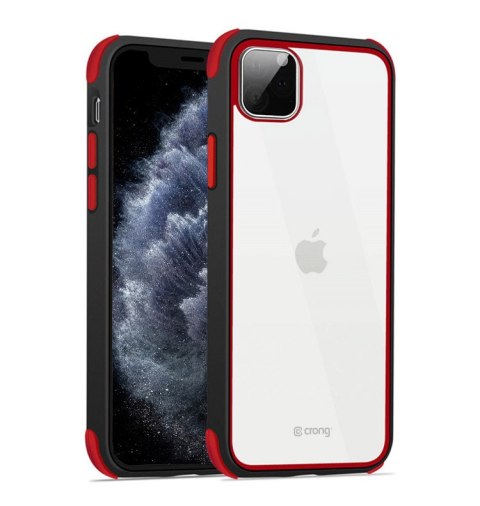 ND38_CRG-TRC-IP11P-BR Crong Trace Clear Cover - Etui iPhone 11 Pro (czarny/czerwony)