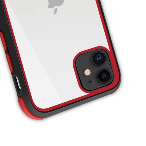 ND38_CRG-TRC-IP11P-BR Crong Trace Clear Cover - Etui iPhone 11 Pro (czarny/czerwony)