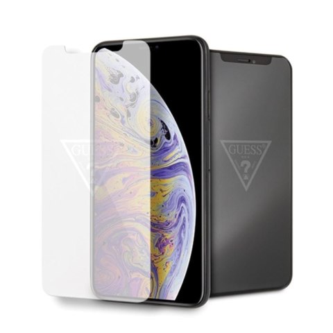 ND38_GUTGMI65TR Guess Tempered Glass with invisible logo - Szkło ochronne hartowane iPhone Xs Max