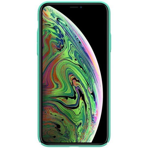 ND38_IP65-86613 Nillkin Super Frosted Shield - Etui Apple iPhone 11 Pro Max z wycięciem na logo (Mint Green)