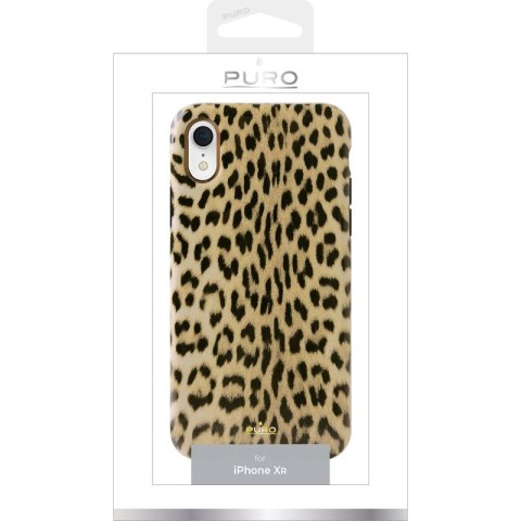ND38_IPCX61LEO1BLK PURO Glam Leopard Cover - Etui iPhone XR (Leo 1) Limited edition