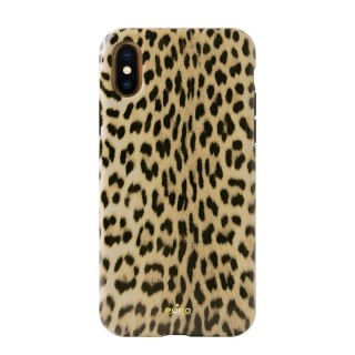 ND38_IPCX65LEO1BLK PURO Glam Leopard Cover - Etui iPhone Xs Max (Leo 1) Limited edition