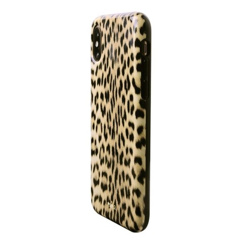 ND38_IPCXCLEO1BLK PURO Glam Leopard Cover - Etui iPhone Xs / X (Leo 1) Limited edition