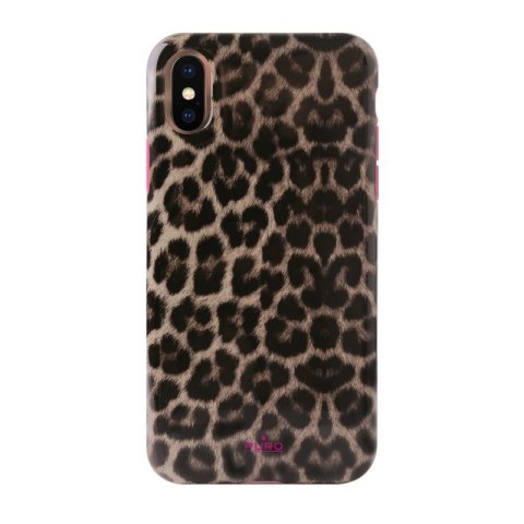 ND38_IPCXCLEO2PNK PURO Glam Leopard Cover - Etui iPhone Xs / X (Leo 2) Limited edition