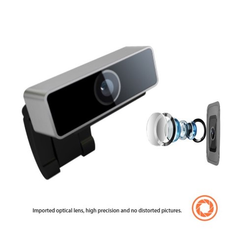 ND38_NPC-166DU Coolcam Web Camera - Kamera internetowa USB Full HD 1080p (Czarny Aluminium)