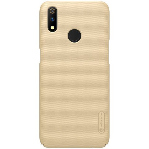 ND38_OR3P-80079 Nillkin Super Frosted Shield - Etui Realme 3 Pro (Realme X Lite) (Golden)