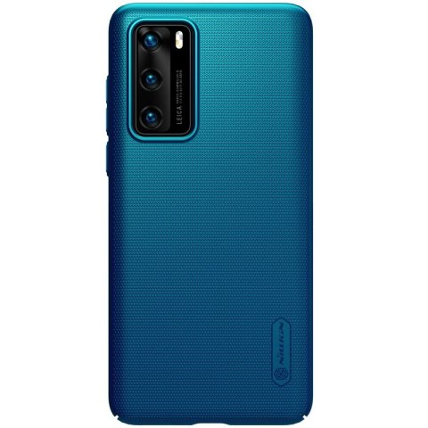 ND38_P40-96292 Nillkin Super Frosted Shield - Etui Huawei P40 (Peacock Blue)