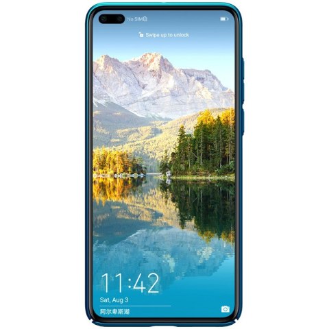 ND38_P40-96292 Nillkin Super Frosted Shield - Etui Huawei P40 (Peacock Blue)