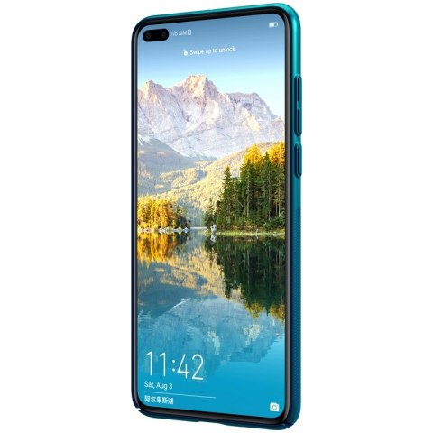 ND38_P40-96292 Nillkin Super Frosted Shield - Etui Huawei P40 (Peacock Blue)