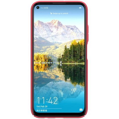 ND38_P40L-96223 Nillkin Super Frosted Shield - Etui Huawei P40 Lite / Nova 7i / Nova 6 SE (Bright Red)