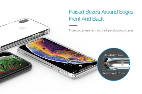 ND38_PC-558CB Just Mobile TENC Air Case - Etui iPhone Xs / X (Crystal Black)