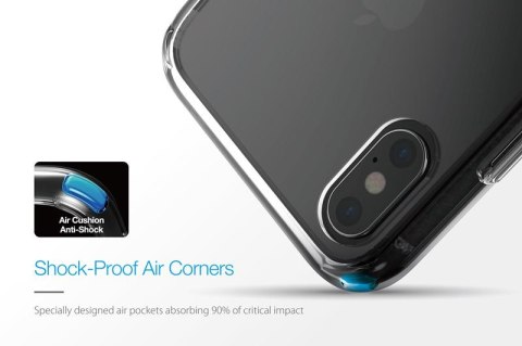 ND38_PC-565CB Just Mobile TENC Air Case - Etui iPhone Xs Max (Crystal Black)