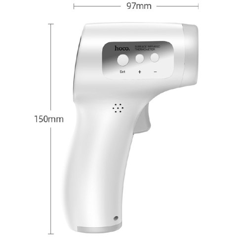 ND38_YQ6 Hoco infrared thermometer - Bezdotykowy termometr na podczerwień (biały)