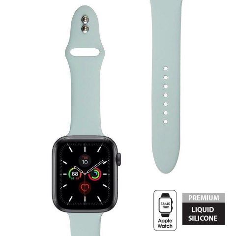 ND38_CRG-40LQB-GRN Crong Liquid Band - Pasek do Apple Watch 38/40 mm (miętowy)