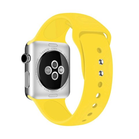 ND38_CRG-40LQB-YEL Crong Liquid Band - Pasek do Apple Watch 38/40 mm (żółty)