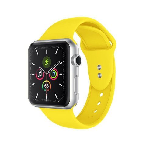 ND38_CRG-40LQB-YEL Crong Liquid Band - Pasek do Apple Watch 38/40 mm (żółty)