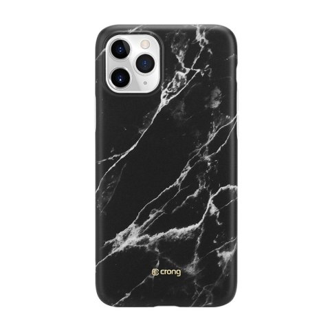 ND38_CRG-MRB-IP11P-BLK Crong Marble Case ? Etui iPhone 11 Pro (czarny)
