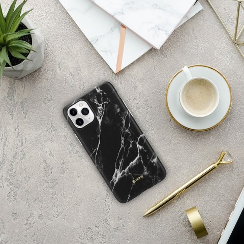 ND38_CRG-MRB-IP11P-BLK Crong Marble Case ? Etui iPhone 11 Pro (czarny)