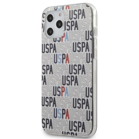 ND38_USHCP12LPCUSPA6 US Polo Assn Logo Mania - Etui iPhone 12 Pro Max (biały)