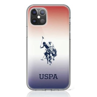 ND38_USHCP12SPCDGBR US Polo Assn Dh & Logo Gradient - Etui iPhone 12 Mini (brązowy)
