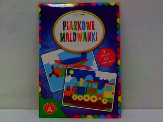 Piaskowe malowanki - pociąg, samolot 18813