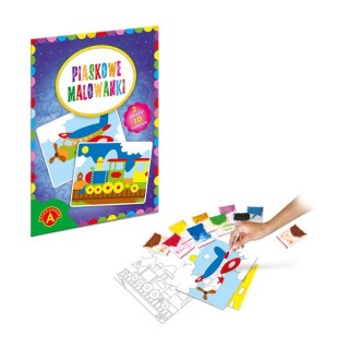 Piaskowe malowanki - pociąg, samolot 18813