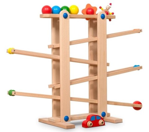 KX6496 Tor kulkowy dla samochodów drewniany XXL