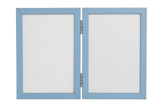 ND19_OB-14___N10/20 Odcisk bobasa - ramka z glinką podwójna - niebieska