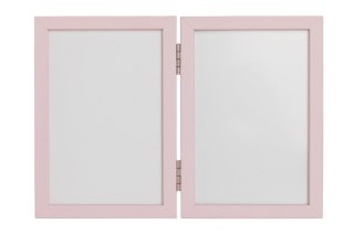 ND19_OB-15___N10/20 Odcisk bobasa - ramka z glinką podwójna - różowa