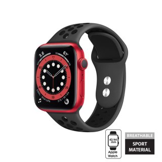 ND38_CRG-44DSB-BLK Crong Duo Sport - Pasek do Apple Watch 42/44 mm (szary/czarny)