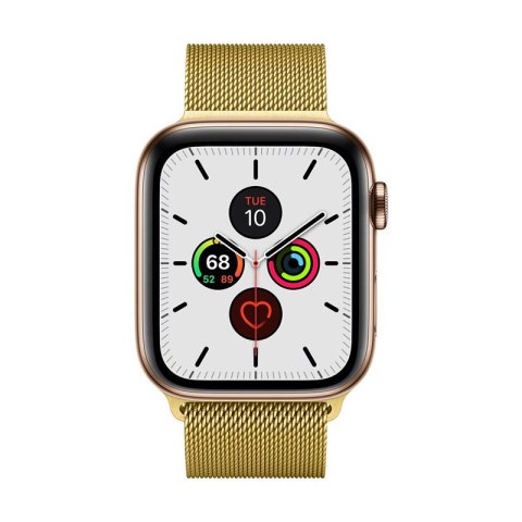 ND38_CRG-44MST-GLD Crong Milano Steel - Pasek ze stali nierdzewnej do Apple Watch 42/44 mm (złoty)