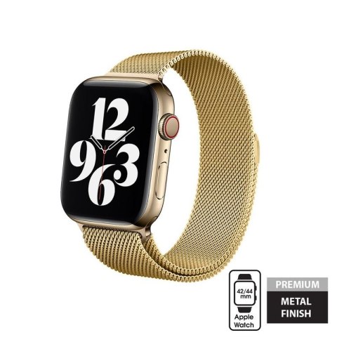 ND38_CRG-44MST-GLD Crong Milano Steel - Pasek ze stali nierdzewnej do Apple Watch 42/44 mm (złoty)