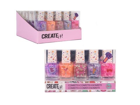 CREATE IT! lakier do paznokci confetti 5-pak 84147