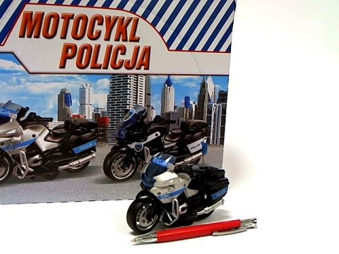 Motocykl Policja 13cm św/dźw napęd HKG104 31409