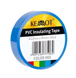 NAR0431 Taśma izolacyjna klejąca REBEL (0,13 mm x 19 mm x 10 yd) niebieska