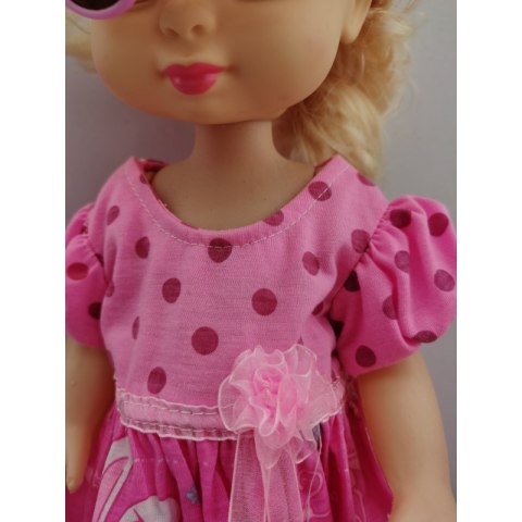 WOOPIE Ubranko dla Lalki Różowa Sukienka Króliczek 43-46 cm