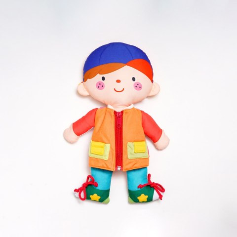 ND19_KA10824-PG Przytulanka/lalka do ubierania - dwustronna