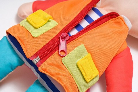 ND19_KA10824-PG Przytulanka/lalka do ubierania - dwustronna